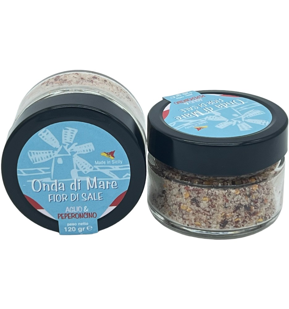 Fior di Sale Aromatizzato all'Aglio e Peperoncino