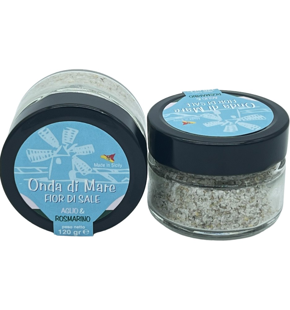 Fior di Sale Aromatizzato all'Aglio e Rosmarino